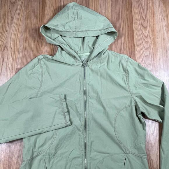 Paiva Windbreaker Full Zip Hooded Long Sleeve Women’s Size S Small Green - Picture 2 of 10
